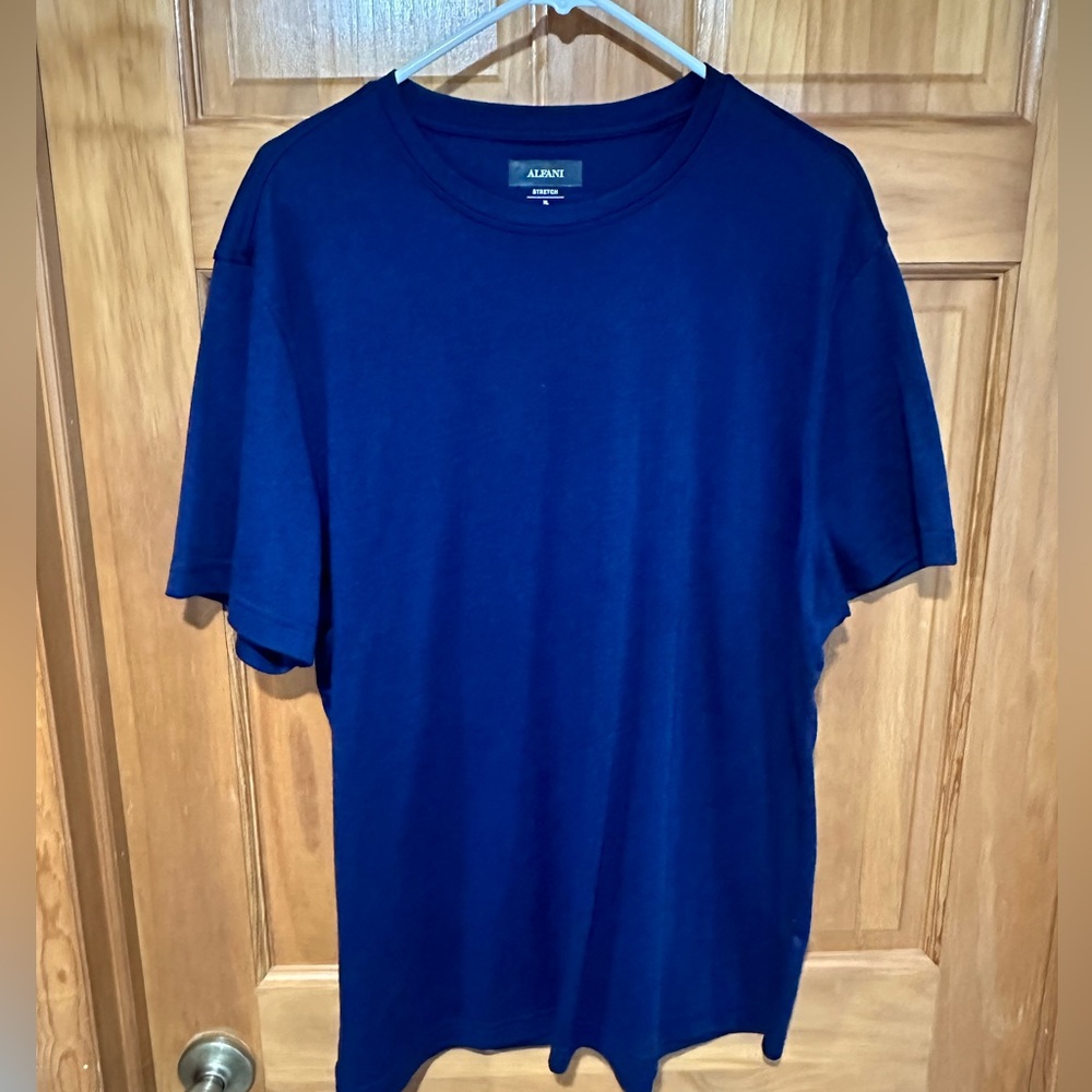 Alfani Men’s XL T-shirts (2) Blue & Tan